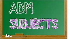 ABM List of Subjects | Grade 11| Grade 12