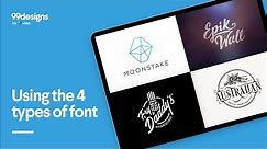 The 4 types of fonts and how to use them