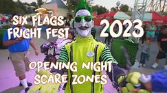 Scare Zones at Fright Fest - Six Flags Magic Mountain