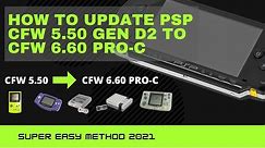 [PSP] How to Update a locked 5.50 GEN D2 CFW PSP To 6.60 Pro-C Custom Firmware | Easy Method 2022