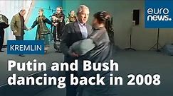 Watch: Archive footage released of George W Bush and Vladimir Putin dancing