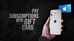 How to Pay Subscription with Apple Gift Card (tutorial)