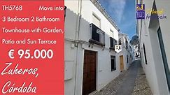 95K, 3 Bed 2 Bath + Patio, Garden & Terrace Town Property for sale in Spain inland Andalucia TH5768