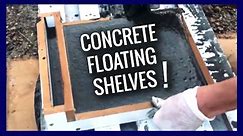 EASY DIY CONCRETE FLOATING SHELVES | How to Make a Concrete Floating Shelf
