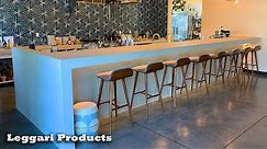 How To Make A Custom Wood Bar Look Like Real Poured Concrete | Easy DIY Concrete Countertops