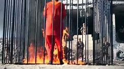 WARNING, EXTREMELY GRAPHIC VIDEO: ISIS burns hostage alive