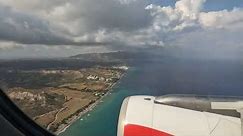 Landing At Kos International Airport "Hippocrates" | Window Seat View | 4K