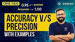 Accuracy Vs Precision with Examples | CBSE Class 11 Chemistry | Anupam Gupta IIT Delhi | Embibe