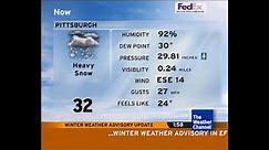 Intellistar 1 SD with Winter Weather Advisory and Heavy Snow - Pittsburgh, PA (1/6/24)