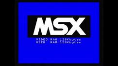 First run startup of the BlueMSX MSX Wii emulator starting Metal Gear