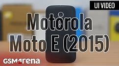 Motorola Moto E (2015) user interface