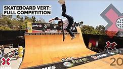 Pacifico Skateboard Vert: FULL COMPETITION | X Games 2021