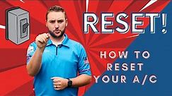 How Do I Reset My AC? | Ask A Tech | Western Heating Air And Plumbing