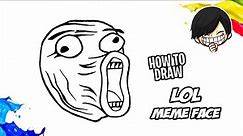 How to draw LOL Meme Face