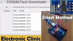esp8266 wifi module-How to update esp8266 Firmware/Software Arduino, esp8266 Flasher, AT commands