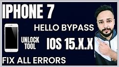 iPhone 7 iOS 15.7.5 Hello Screen iCloud Bypass Unlock Tool