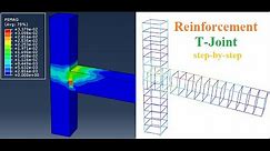 Reinforcement concrete structure step-by-step analysis with ABAQUS