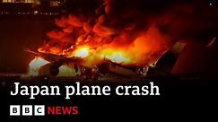Japan Airlines jet in flames after crash with earthquake relief plane at Tokyo airport - BBC News