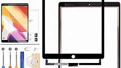 for iPad Pro 12.9 2 2nd Gen 2017 Screen Replacement A1671 A1670 Touch Screen Digitizer Panel Glass Sensor Touch Panel Repair Kits,Including Tempered Glass +Free Tools(Not LCD Display) (Black)