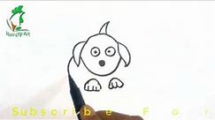 Dog clip art | Draw a cartoon dog | Dog for kids | Dog drawing