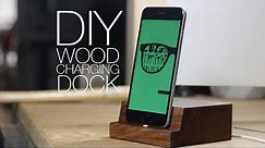 Make Wooden iPhone Charging Dock - DIY Project