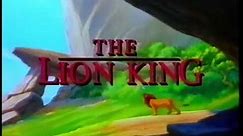 The Lion King (1995, UK VHS Promo) (Coming Soon)