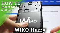 WIKO Harry – Insert SIM & SD Cards