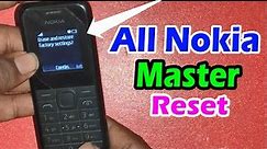 Nokia Master Reset, Factory Reset, Incorrect Password , Code Number Error, How To Reset Nokia Mobile