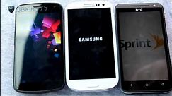 Boot Up Test: Galaxy Nexus vs. Galaxy S III vs. EVO 4G LTE