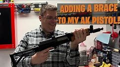 Installing a Brace on My Zastava ZPAP M92 AK Pistol | AK Project Pt 3 #guns