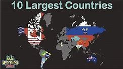 Top 10 Biggest Countries in the World/Top 10 Largest Countries in the World