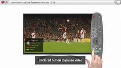 Learn how to use live zoom feature in your LG TV HD