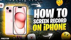 How to screen record on iPhone | Screen recorder for iPhone | iPhone screen recorder settings