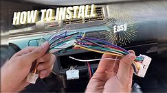 Car stereo wiring harness |How to install car radio|