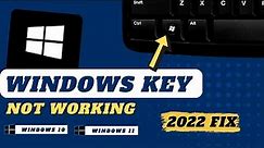How to Fix Windows Key Not Working on Keyboard - (2024 Updated)