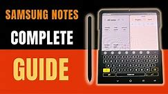 Samsung notes app complete guide with tips and tricks