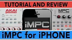 iMPC FOR iPHONE TUTORIAL & REVIEW - MPC Beatmaking App Tutorial