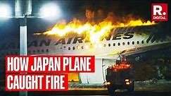 Watch: Japan Airlines Flight Catches Fire at Tokyo's Haneda Airport, Over 300 Passengers On Board
