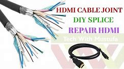 HDMI CABLE REPAIR/JOINT/SPLICE FIXED BROKEN HDMI
