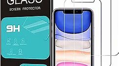 HOMEMO Glass Screen Protector for iPhone 11/iPhone XR 6.1 Inch 3 Pack Tempered Glass