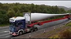 Vestas Wind Turbine Blade transportation