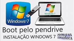 BOOT pelo pendrive para INSTALAÇÃO Windows 7, Netbook HP
