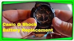 I show how to replace a Casio g shock watch battery.