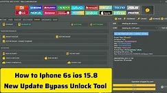 How to Iphone 6s ios 15.8 Icloud Bypass Unlock Tool