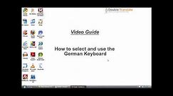Learn German - How to Select and Use the German Keyboard