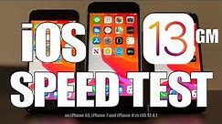 Speed Test : iOS 13 - How fast is it?