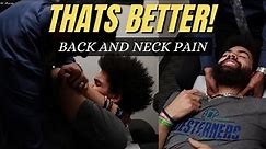 6'11 Basketball Player Back Pain Chiropractic Adjustment!