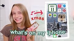 WHAT'S ON MY IPHONE christmas theme