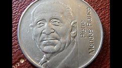 France 5 Francs 1992 Pierre Mendes France Commemorative Coin