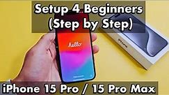 How to Setup iPhone 15 Pro / 15 Pro Max (step by step)